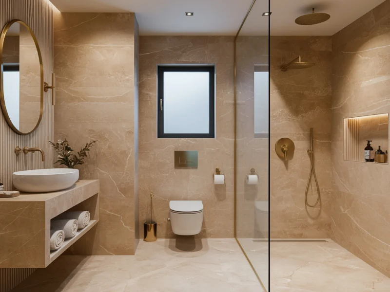 Beige Harmony Luxury Neutral Bathroom Design